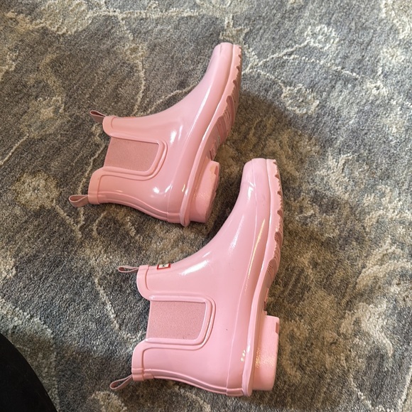 🎀HUNTER🎀 Pink Short Glossy Rain Boots 37 - Picture 6 of 9